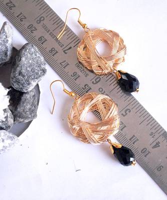 Weaved Mesh Earrings 4