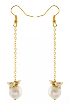 Dangling Pearl Earrings