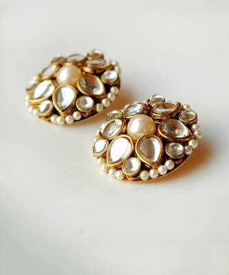 Kundan Flower Stud Earrings 2
