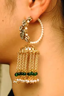 Joyful Jhoomar Hoop Earrings