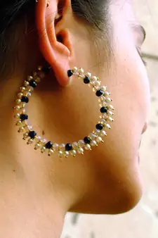 Duotone Hoops Earrings