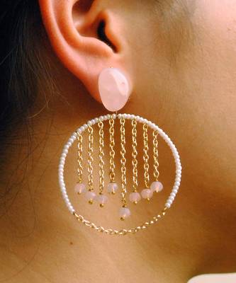 Swinging Lights Hoop Earrings 2