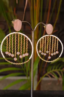 Swinging Lights Hoop Earrings
