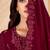 Maroon embroidered georgette salwar