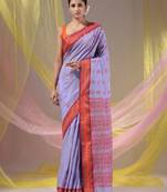 Lavender Silk Matka Soft Saree With Nakshi Pallu