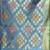 Rough Pink And Sky Blue Cotton Blend Handwoven Patli Pallu Saree With Texture Design