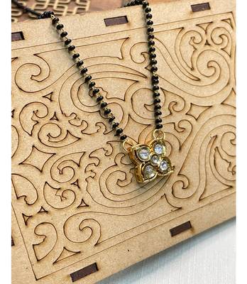 Yellow diamond mangalsutra 1