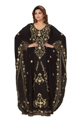 Multicolor embroidered georgette long-kurtis 1