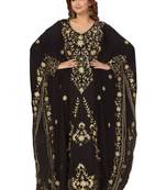 Multicolor embroidered georgette long-kurtis