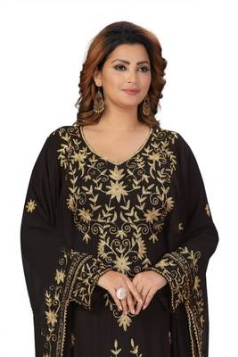 Multicolor embroidered georgette long-kurtis 2
