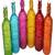 Water/ Milk Transparent Glass Colorful Bottle With Lid Set Of 6 1000 Ml