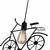 Stylish Hanging Cycle Ceiling Hanging Light Lamp With Bulb