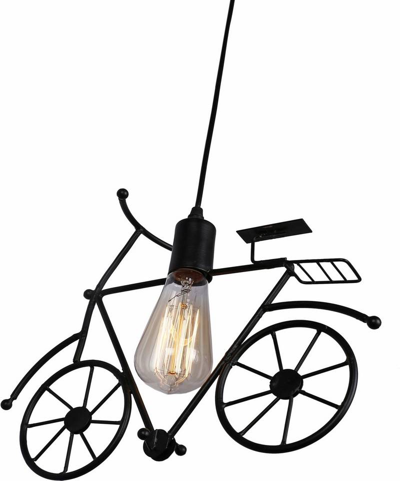 Stylish Hanging Cycle Ceiling Hanging Light Lamp With Bulb
