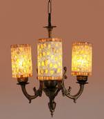 Ceiling Chandelier With Decorative Glass Lamp Shade Designer Lighting Effect