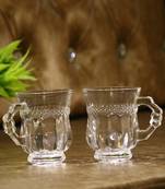 Designer & Stylish Transparent Tea/Coffee Cup Glass Pack of 2
