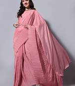 Girlish And Peach Saree With Fancy Party Looks