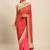 Pink woven pure silk saree with blouse