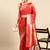 Red woven kanchipuram silk saree with blouse