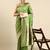 Light green woven kanchipuram silk saree with blouse