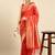 Orange woven kanchipuram silk saree with blouse