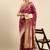 Light violet woven kanchipuram silk saree with blouse