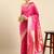 Rani pink woven kanchipuram silk saree with blouse