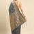 Grey woven kanchipuram silk saree with blouse