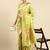 Light green woven kanchipuram silk saree with blouse