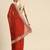 Red embroidered georgette saree with blouse