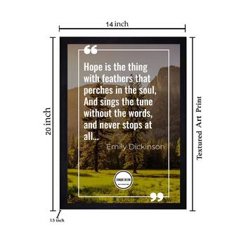 Chaque Decor Motivational Quote Texture Paper Framed Art Print for Living Room, Office, Library | 14X20 Inches 3