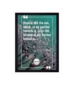 Chaque Decor Motivational Quote Texture Paper Framed Art Print for Living Room, Office, Library | 14X20 Inches