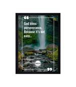 Chaque Decor Motivational Quote Texture Paper Framed Art Print for Living Room, Office, Library | 14X20 Inches