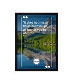 Chaque Decor Motivational Quote Texture Paper Framed Art Print for Living Room, Office, Library | 14X20 Inches