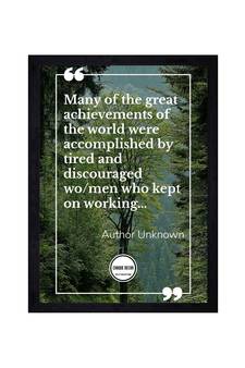 Chaque Decor Motivational Quote Texture Paper Framed Art Print for Living Room, Office, Library | 14X20 Inches