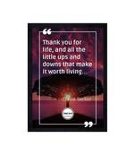 Chaque Decor Motivational Quote Texture Paper Framed Art Print for Living Room, Office, Library | 14X20 Inches