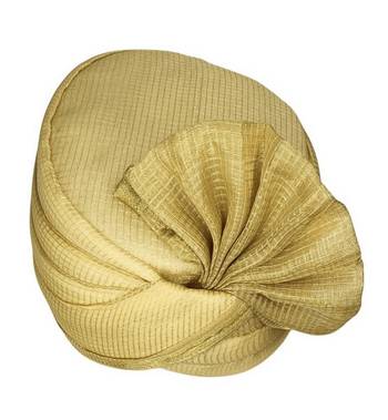 Zaridhar || Special Premium Mooga Pagdi/ Turban Wedding/function for Men & Women (Free Size) II Pack of 10  || Gold 4