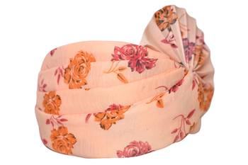 Zaridhar || Special Floral Pagdi/ Turban Wedding/function for Men & Women (Free Size) II Pack of 10 || Orange 3