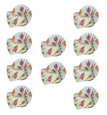 Zaridhar || Special Floral Pagdi/ Turban Wedding/function for Men & Women (Free Size) II Pack of 10 || Green 1