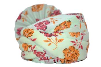 Zaridhar || Special Floral Pagdi/ Turban Wedding/function for Men & Women (Free Size) II Pack of 10 || Green 4