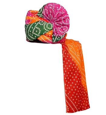 Zaridhar || Special Jaipuri Pagdi/ Turban Wedding/function for Men & Women (Free Size) II Pack of 10 || Multicolor 2