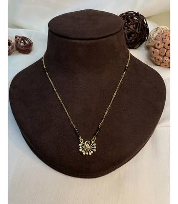 Yellow diamond mangalsutra 1
