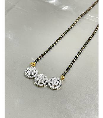 Yellow diamond mangalsutra 1