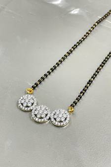 Yellow diamond mangalsutra