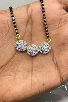 Yellow diamond mangalsutra