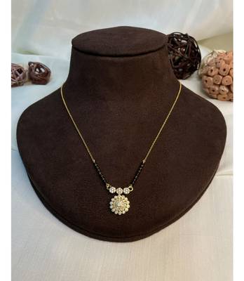 Yellow diamond mangalsutra 1