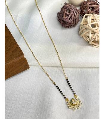 Yellow diamond mangalsutra 1