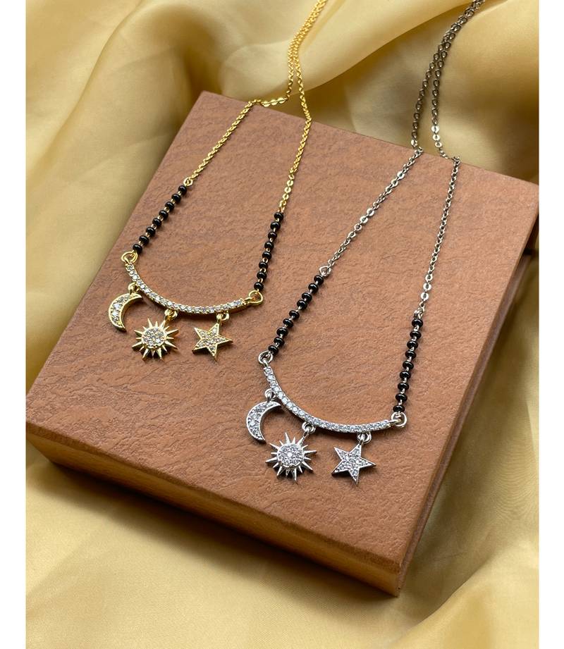 Yellow diamond mangalsutra