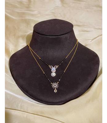 Yellow diamond mangalsutra 4