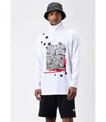 Paris To Delhi Printed Mens Turtle Neck T-Shirt