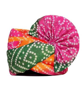Zaridhar || Special Jaipuri Pagdi/ Turban Wedding/function for Men & Women (Free Size) II Pack of 10 || Multicolor 8